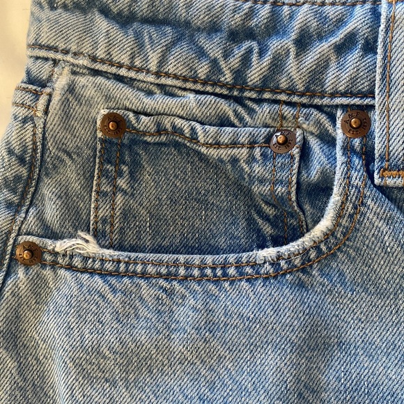 Abercrombie and Fitch The Wide Leg Mid Rise Curve Love Size 27 Extra Short - Picture 7 of 10